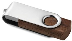 Obrázky: Twister Turnwoodflash USB disk 8GB, tmavě hnědá