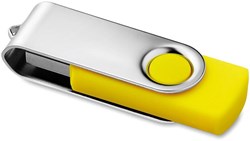 Obrázky: Twister Techmate žluto-stříbrný USB disk 16GB