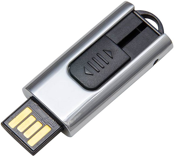 Obrázky: Malý kovový vysouvací USB flash disk s očkem 32GB, Obrázek 2