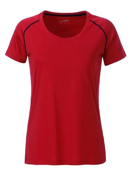 Obrázky: Dámské funkční tričko SPORT 130, červená/černá S