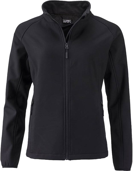 Obrázky: SOFTSHELL dámská černá bunda PERFECTA 280 XL, Obrázek 2