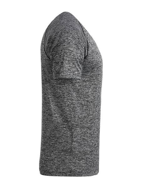 Obrázky: Pánské funkční tričko SPORT 130, černý melír XL, Obrázek 4