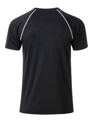 Obrázky: Pánské funkční tričko SPORT 130, černá/bílá M