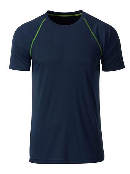 Obrázky: Pánské funkční tričko SPORT 130, modrá/žlutá XL, Obrázek 2