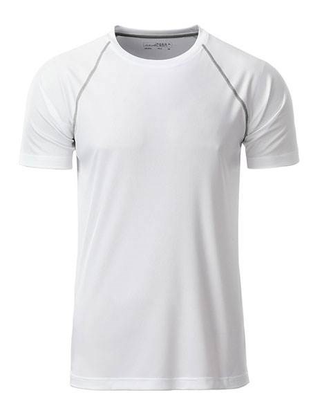 Obrázky: Pánské funkční tričko SPORT 130, bílá/šedá XL, Obrázek 2