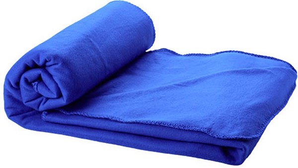 Obrázky: Královsky modrá fleecová pikniková deka v obalu, Obrázek 2