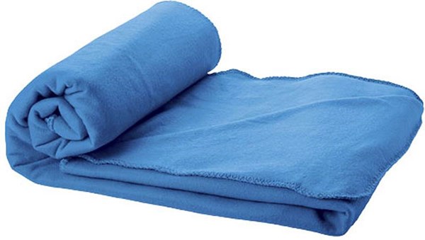 Obrázky: Světle modrá fleecová pikniková deka v obalu, Obrázek 2