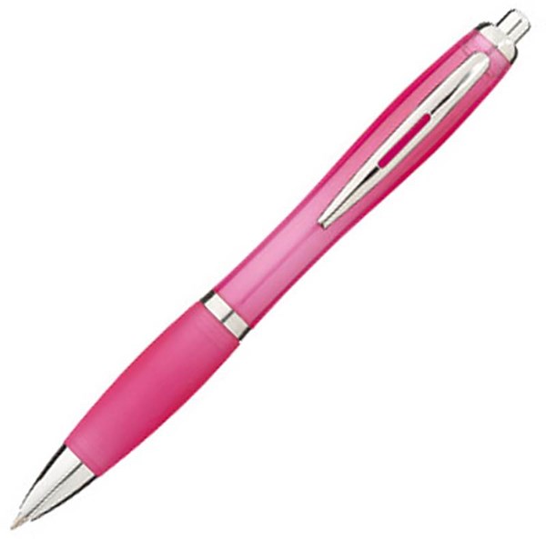 Obrázky: Růžové kuličkové pero s úchopem, MN