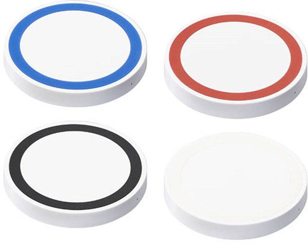 Obrázky: Bílo-modrá bezdrátová nabíjecí podložka