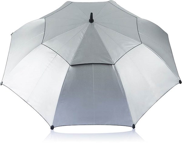 Obrázky: Šedý odolný deštník s dvojitým potahem, Obrázek 2