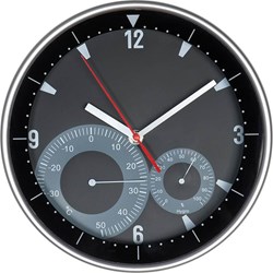 Obrázky: Moderní nástěnné hodiny s teploměrem a vlhkoměrem