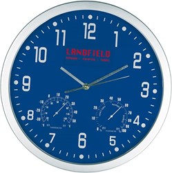 Obrázky: Modré hodiny s odnímatelnou reklamní plochou