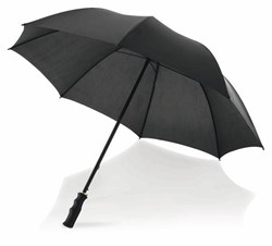Obrázky: Černý automatický deštník s tvarovaným držadlem