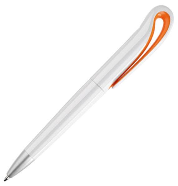 Obrázky: Kuličkové pero s oranžovým podložením klipu