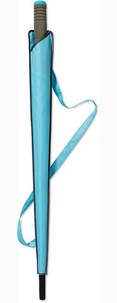Obrázky: Tyrkysový automatický deštník s EVA rukojetí, Obrázek 2