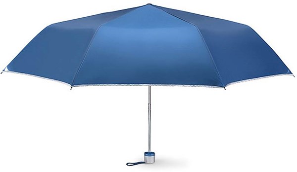 Obrázky: Modro-stříbrný skládací deštník Cardif s pouzdrem, Obrázek 1