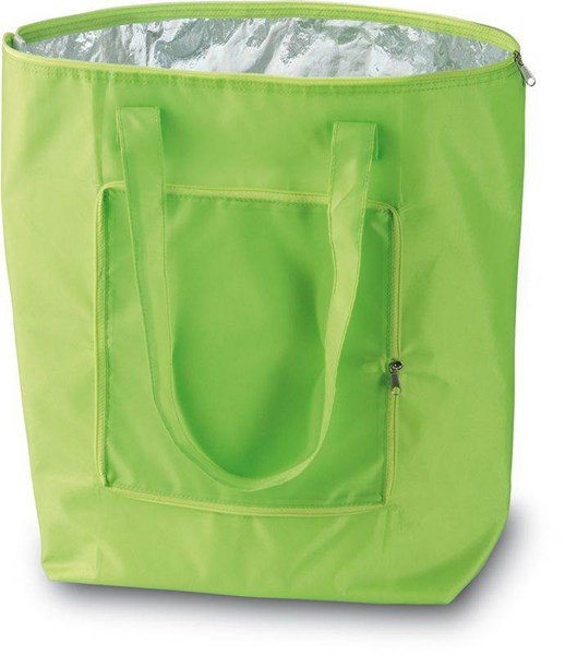Obrázky: Limetková skládací nákupní chladící taška Plicool, Obrázek 1