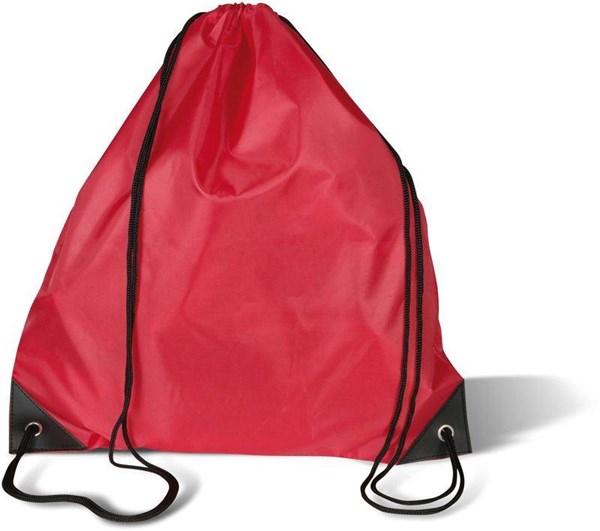 Obrázky: Červený batoh na záda Shoop, stahování šňůrami