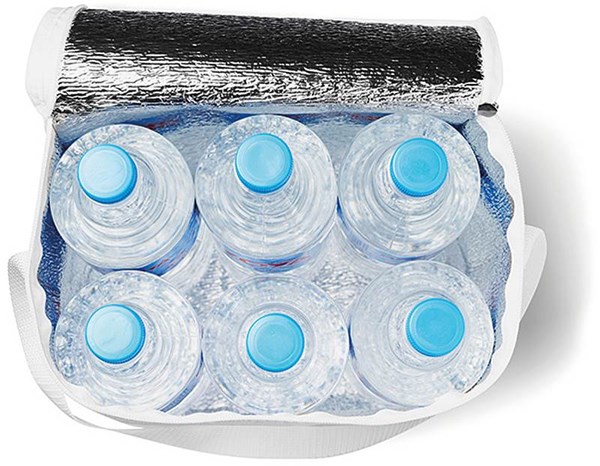 Obrázky: Chladící taška na 6 lahví 1,5 l, bílá, Obrázek 3