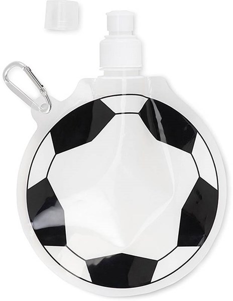 Obrázky: Skládací láhev na vodu 500 ml, tvar fotbal. míče, Obrázek 1