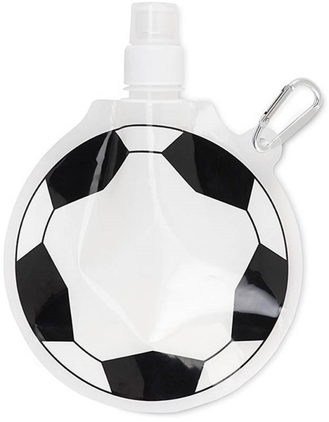 Obrázky: Skládací láhev na vodu 500 ml, tvar fotbal. míče, Obrázek 2