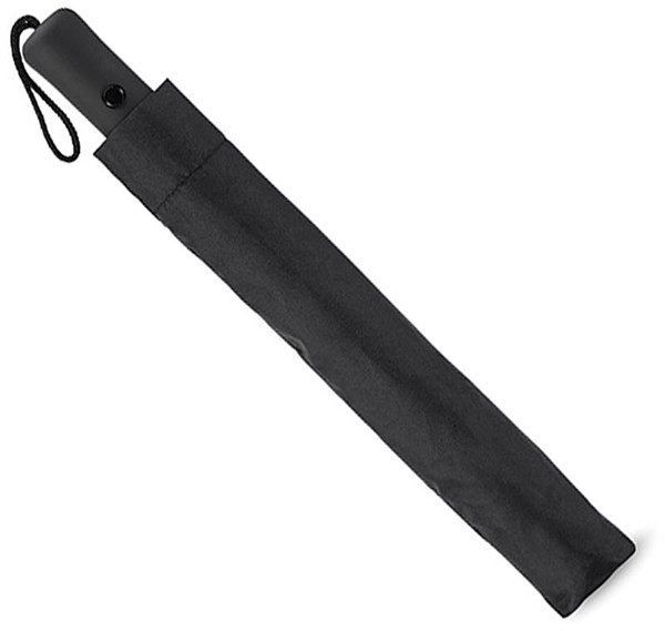 Obrázky: Černý automatický deštník s ocelovou konstrukcí, Obrázek 2