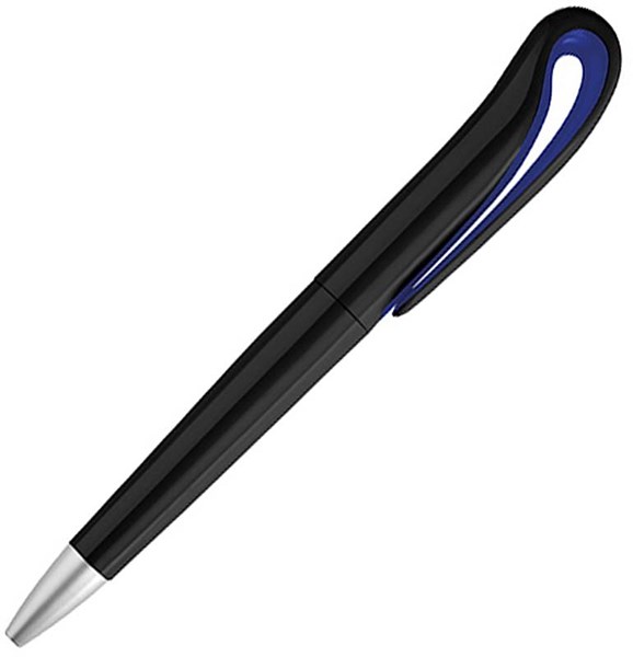 Obrázky: Černé plastové pero s modrým detailem