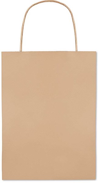 Obrázky: Malá papírová taška 16x10x23 cm, přírodní 150g/m2