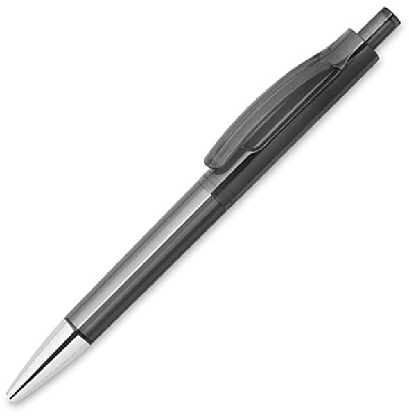 Obrázky: Transparentně černé kuličkové pero, lesklý hrot