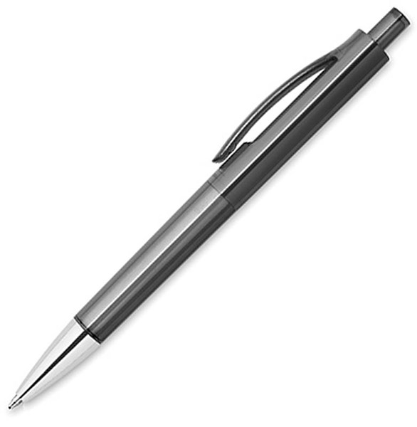 Obrázky: Transparentně černé kuličkové pero, lesklý hrot, Obrázek 2