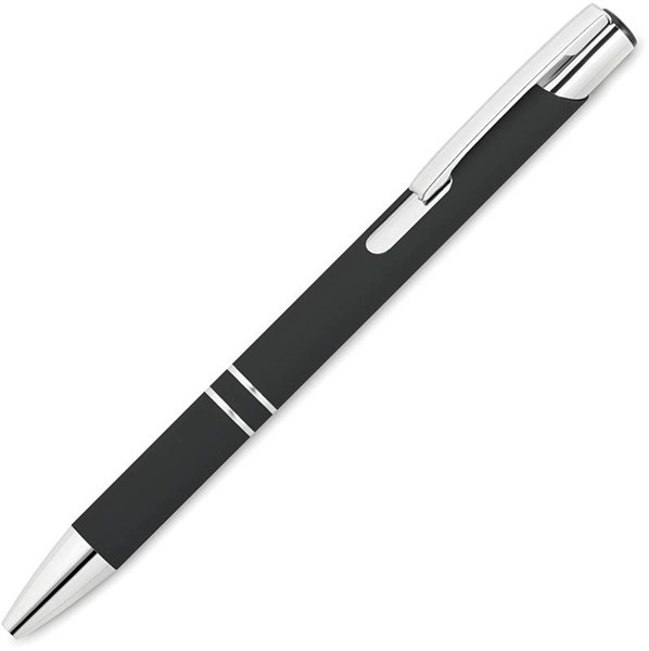 Obrázky: Černé hliníkové pero pogumované - vhodné pro laser, Obrázek 3