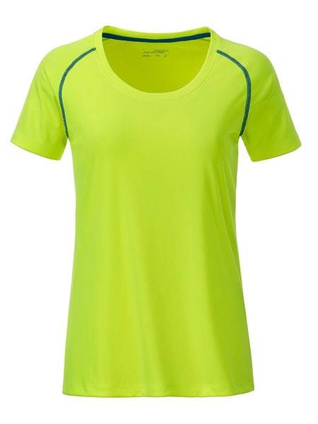 Obrázky: Dámské funkční tričko SPORT 130, žlutá/modrá XL, Obrázek 2