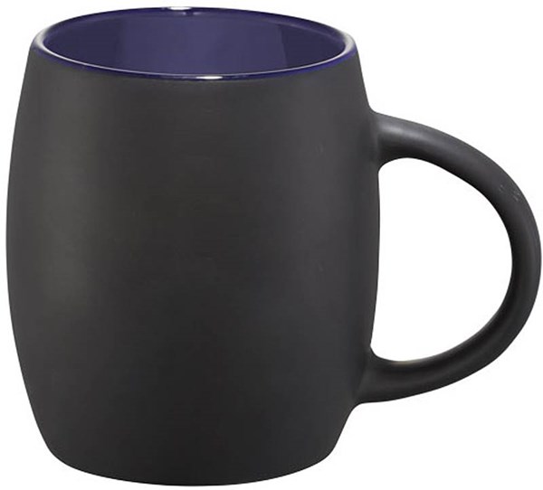 Obrázky: Černo-modrý keramický hrnek 400 ml s podtáckem, Obrázek 4