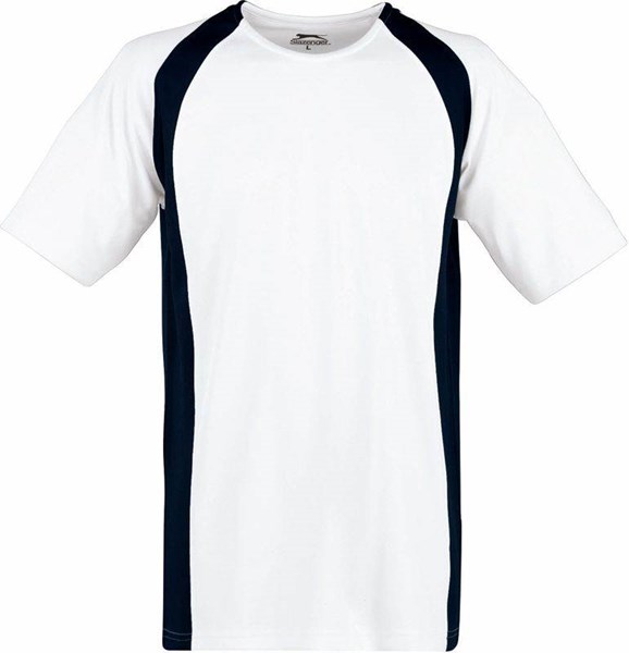 Obrázky: Cool Fit SLAZENGER bílo/tmavě modré triko L, Obrázek 2