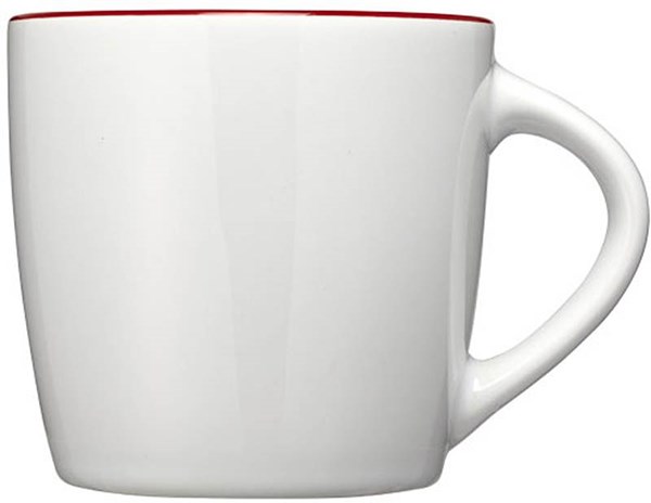 Obrázky: Bílý keramický hrnek s červeným vnitřkem, 350 ml, Obrázek 5