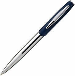 Obrázky: Modré kovové kuličkové pero Geneva, ČN