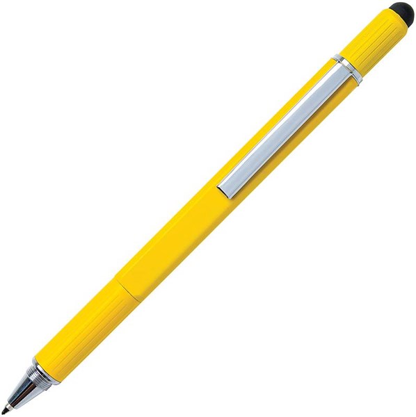 Obrázky: Žluté multifunkční kuličkové pero z hliníku 5 v 1, Obrázek 6