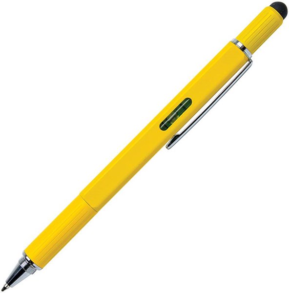 Obrázky: Žluté multifunkční kuličkové pero z hliníku 5 v 1, Obrázek 7