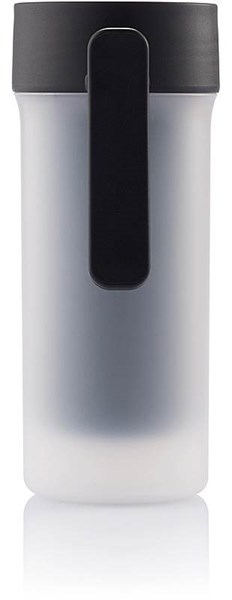 Obrázky: Černý plastový termohrnek 275 ml ve frosty designu, Obrázek 3