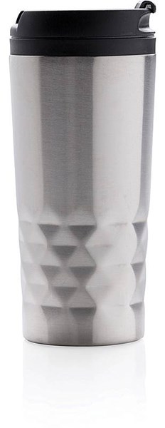Obrázky: Stříbrný termohrnek 300 ml s geometrickým vzorem, Obrázek 2