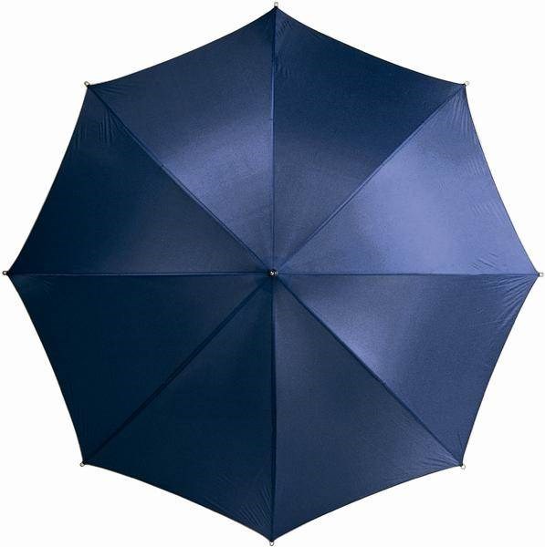 Obrázky: Tmavě modrý automatický deštník, tvarovaná rukojeť, Obrázek 2