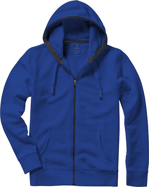 Obrázky: Arora mikina ELEVATE s kapucí na zip modrá M, Obrázek 2