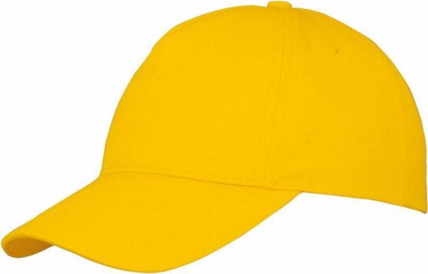 Obrázky: Žlutá pětidílná čepice s nízkým profilem