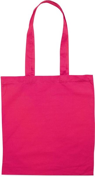 Obrázky: Fuchsiová bavlněná nákupní taška přes rameno, 105g/m2, Obrázek 1