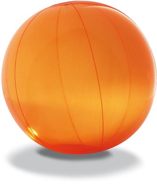 Obrázky: Transparentní oranžový plážový nafukovací míč, Obrázek 2