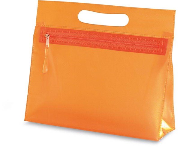 Obrázky: Oranžová průhledná toaletní taška, Obrázek 2