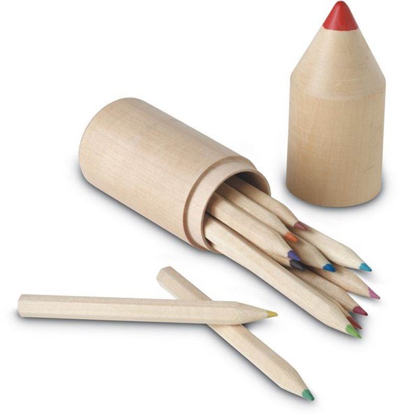 Obrázky: Sada 12 pastelek v boxu ve tvaru tužky, Obrázek 1