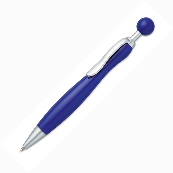 Obrázky: Modré kuličkové pero Fany s kuličkou - černá náplň, Obrázek 1