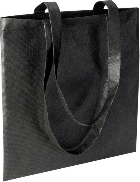 Obrázky: Černá taška přes rameno z netkané textilie, Obrázek 1