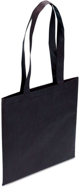 Obrázky: Černá taška přes rameno z netkané textilie, Obrázek 2